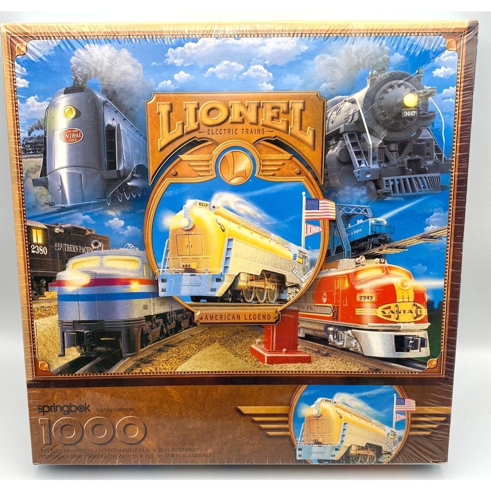 Springbok Lionel Electric Trains American Legends 1000pc Jigsaw Puzzle SEALED